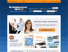 Tablet Screenshot of myneighborhoodagent.com